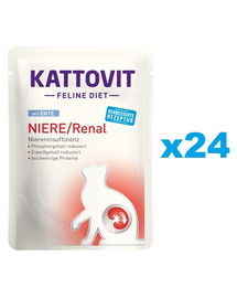KATTOVIT Feline Diet Renal Kacsa 24 x 85 g