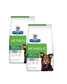 HILL'S Prescription Diet Canine Metabolic túlsúlyos kutyáknak való táplálék 24 kg (2x12 kg)