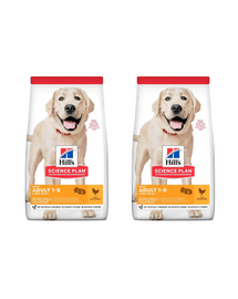 HILL'S Science Plan Canine Adult Light Large breed Chicken 36 kg (2x18 kg)