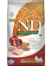 FARMINA N&D Ancestral Grain dog light chicken, spelt, oats and oragne 2,5 kg