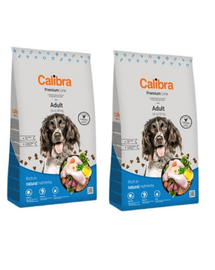 CALIBRA Dog Premium Line Adult Csirke (2 x 12 kg) 24 kg