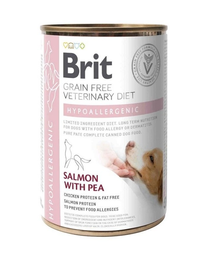 BRIT Veterinary Diet Hypoallergenic Salmon&Pea allergiaeledel kutyáknak 6x400g