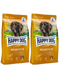 HAPPY DOG Supreme Piemonte - kacsa, gesztenye, hal 8 kg (2 x 4 kg)
