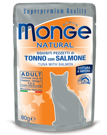 MONGE Buste Cat Tonhal lazaccal zselében 80 g