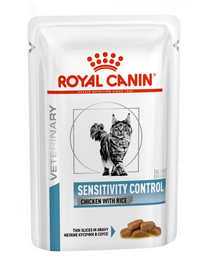 ROYAL CANIN Cat Sensitivity Nedvestáp felnőtt macskáknak, akiknek a csirke- és rizstápra nemkívánatos reakciói vannak 85 g x 48 db
