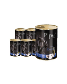 DOLINA NOTECI PIPER konzerv felnőtt kutyáknak tőkehallal 24 x 400g