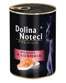 DOLINA NOTECI Premium Lazacban gazdag felnőtt macskáknak 400 g