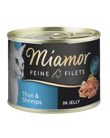 MIAMOR Feline Filets Tonhal és garnélarák zselében 185 g
