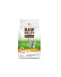 VETEXPERT Raw Paleo Kitten Turkey&Chicken cicáknak pulyka, csirke 6 kg
