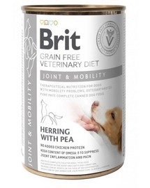 BRIT Veterinary Diet Dog Joint & Mobility ízületi takarmány kutyáknak 12x400 g