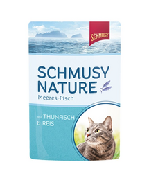 SCHMUSY Nature Tonhal rizzsel zselében 24x100 g