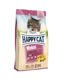 HAPPY CAT Minkas Sterilised Geflügel baromfi 1,5 kg