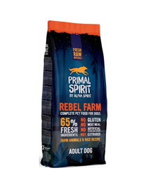 PRIMAL SPIRIT Rebel Farm lágy kutyatáp csirke és hal 12 kg