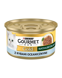GOURMET Gold Adult Succulent Delights óceáni hallal 85g