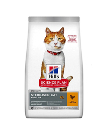 HILL&#039;S Science Plan Young Adult Sterilised Cat Száraz macskatáp csirkével 10 kg