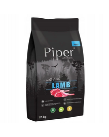 PIPER szárazeledel bárányhússal kutyáknak 12 kg