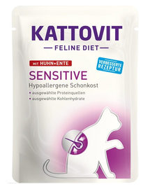 KATTOVIT Feline Diet Sensitive Csirke és kacsa 85 g