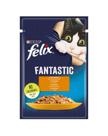 FRISKIES FANTASTIC Csirke zselében 85g nedves macskatáp