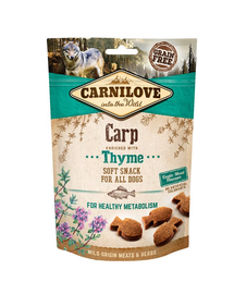 CARNILOVE Semi moist snacks csemege ponty és kakukkfű 200 g