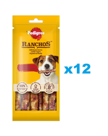 PEDIGREE Ranchos Chews for Longer 12x40g marhahús ízesítésű kutyakaják