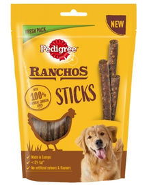 PEDIGREE Ranchos Sticks 600 g (10 x 60 g) csirkemáj kutyakaják