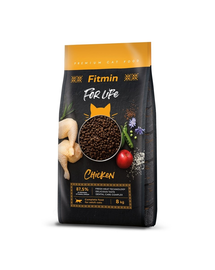 FITMIN Cat For Life Adult Chicken 8 kg felnőtt macskáknak csirkével