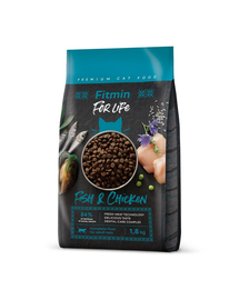 FITMIN Cat For Life Adult Fish and Chicken 1,8 kg felnőtt macskáknak hal és csirke
