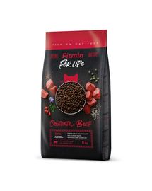 FITMIN Cat For Life Castrate Beef 8 kg ivartalanított macskáknak marhahússal