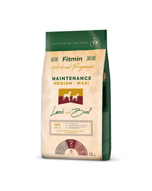 FITMIN Dog Nutritional Programme Medium Maxi Maintenance Lamb&Beef 12 kg
