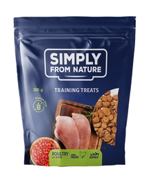SIMPLY FROM NATURE Training Treats with poultry meat and rose 300 g