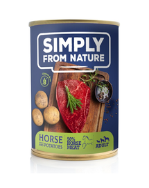 SIMPLY FROM NATURE Wet Food for dogs horse with potatoes 400 g