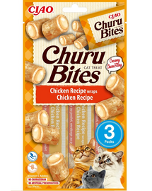 INABA Churu Bites Chicken wraps 3x10g csirke csomagolások macskáknak