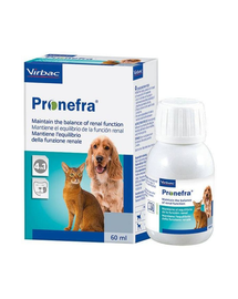 VIRBAC Pronefra Orális vesekészítmény kutyák és macskák számára 60 ml