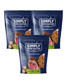 SIMPLY FROM NATURE Training Treats with beef 3 x 300 g