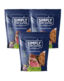 SIMPLY FROM NATURE Training Treats with beef and plum 3 x 300 g