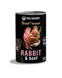 PAKA ZWIERZAKA Seventh Heaven Rabbit&Beef Nyúl és marhahús 12x400 g