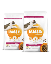 IAMS for Vitality idős macskáknak friss csirkével 20 kg (2 x 10 kg)