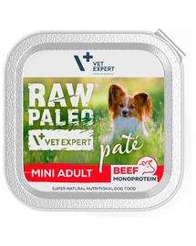 VETEXPERT Raw Paleo Pate Adult Mini Beef 150g