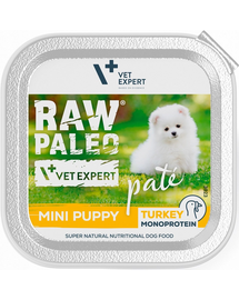 VETEXPERT RAW PALEO Pate Puppy Mini Turkey 150 g