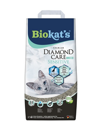 BIOKAT'S Diamond Care Sensitive Classic 6 l finom bentonit szemcse