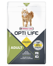 VERSELE-LAGA Opti Life Cat Adult Chicken 1 kg felnőtt macskák számára
