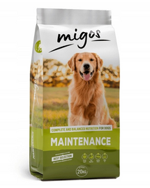 MIGOS Maintenance 20 kg táplálék kevéssé aktív kutyáknak