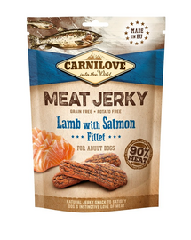 CARNILOVE Jerky Lamb with Salmon fillet 100g bárányhús lazacfilével