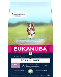EUKANUBA Grain Free S/M Puppy Bárány 3 kg kis és közepes méretű fajták kölykei számára