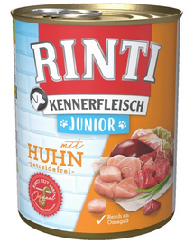 RINTI Kennerfleish Junior Chicken 800 g csirkével kölyökkutyáknak