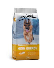 MIGOS High Energy 20 kg táplálék aktív kutyáknak