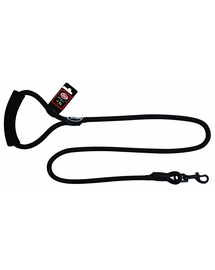 PET NOVA Nylon póráz fogantyúval, zsinór 120 cm / 1,2 cm, fekete