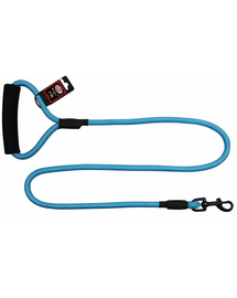 PET NOVA Nylon póráz fogantyúval, zsinór 120 cm / 1,2 cm, égszínkék