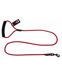 PET NOVA Nylon póráz fogantyúval, zsinór 120 cm / 0,8 cm, piros
