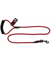 PET NOVA Nylon póráz fogantyúval, zsinór 120 cm / 1 cm, piros